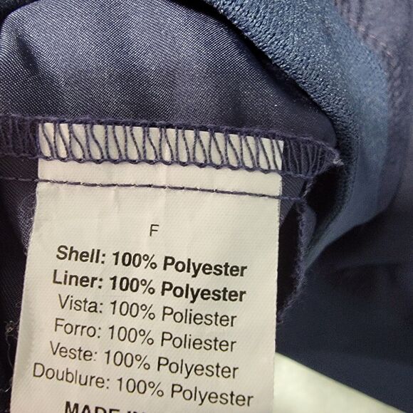 Foresters Outerwear Mens Size XL Windbreaker Golf Pullover Navy Blue Vest - Picture 7 of 7